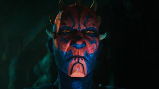 Maul (Sam Witwer) glares on Star Wars: Maul - Shadow Lord.