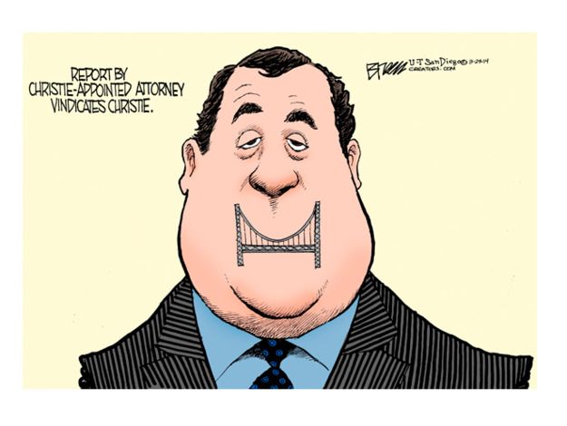 Political cartoon Chris Christie