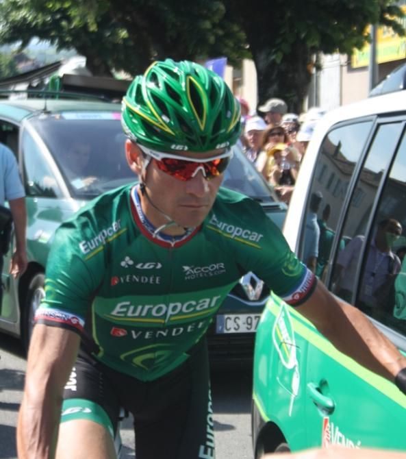 Thomas Voeckler (Europcar) launched a short lasting attack yesterday on the Col de Pailh&egrave;res