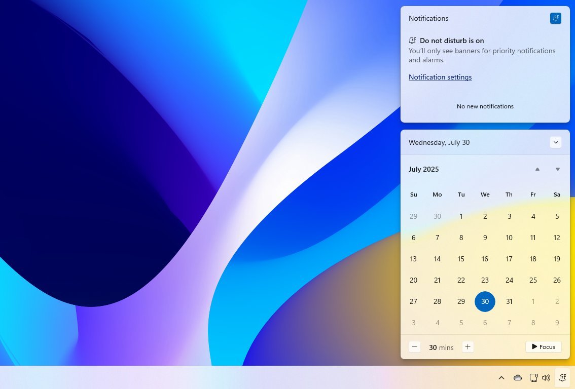 Notification Center on second monitor