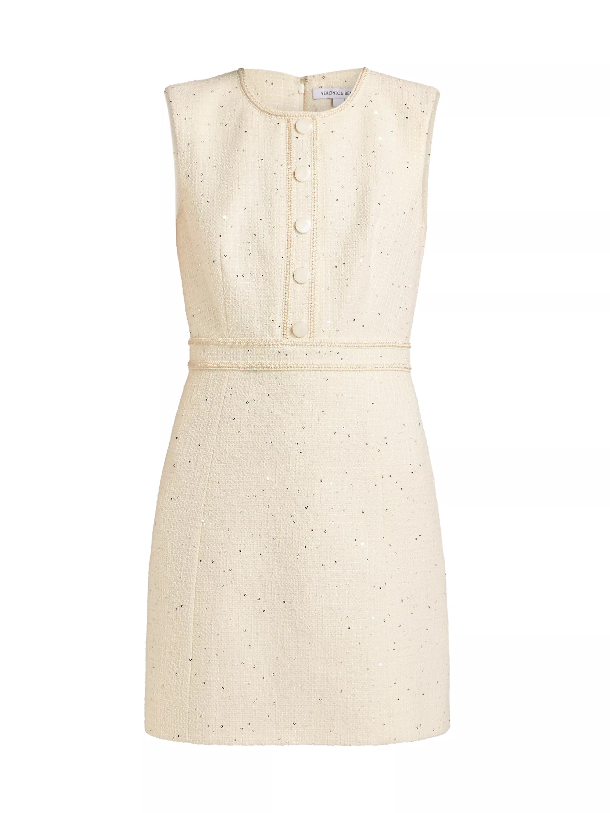 Julie Tweed Sheath Minidress