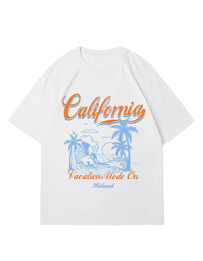 Soly Hux Women's Graphic Tees Letter Print Crewneck Short Sleeve T Shirt Vacation Summer Tops White Letter Large