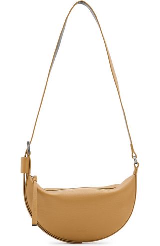 Half Moon Leather Crossbody Bag