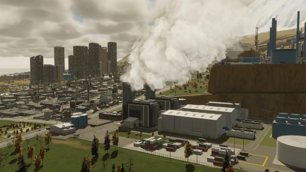 A city is plagued with smog and pollutants in Cities: Skylines 2.