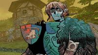 Entropy character art overlaid over in-game screenshot.