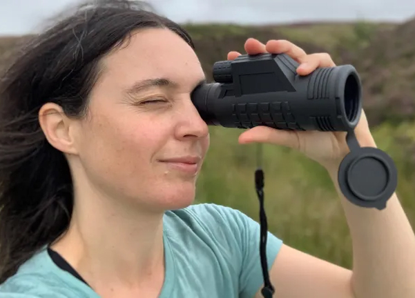 How to birdwatch: Julia watching nature