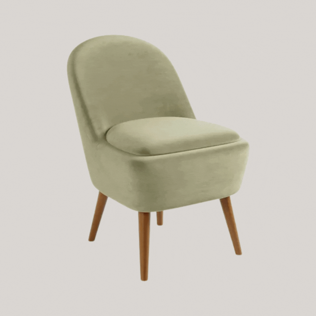 Dunelm, Lora Velvet Storage Cocktail Chair