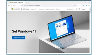 HP Wolf Security image showing a mirrored Windows 11 install site