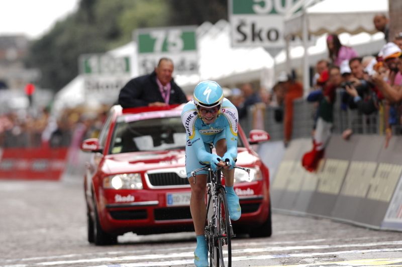 Paolo Savoldelli won the stage 20 time trial in 2007