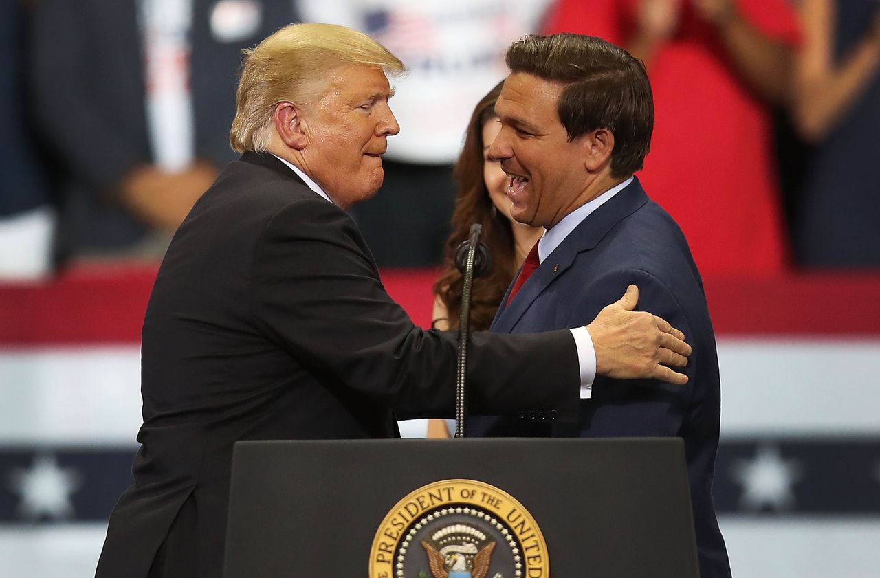 Trump and DeSantis