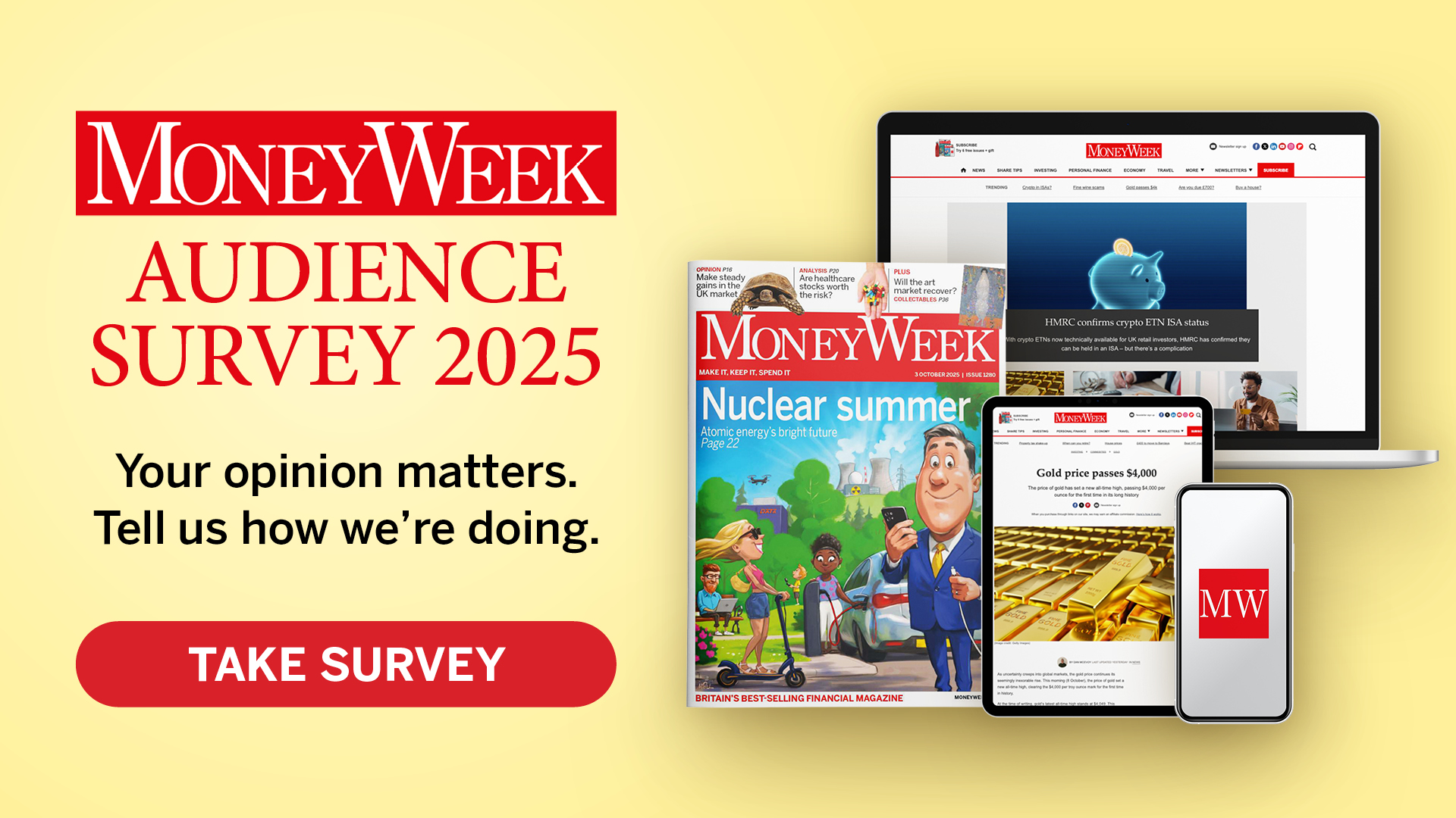 MoneyWeek Audience Survey 2025 graphic