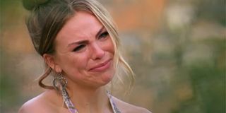 Bachelorette Hannah Brown cries in the finale ABC