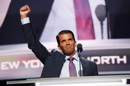 Donald Trump Jr. promotes his father at the RNC