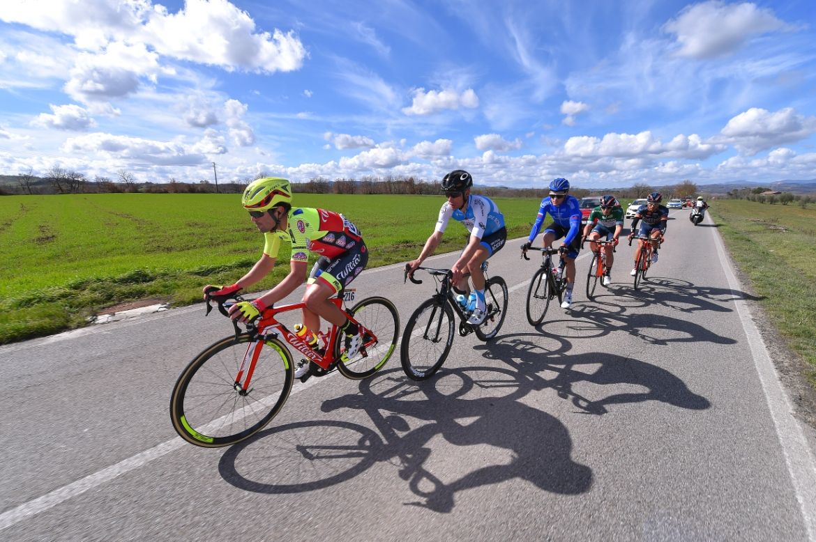 The breakaway on stage 3 of Tirreno-Adriatico