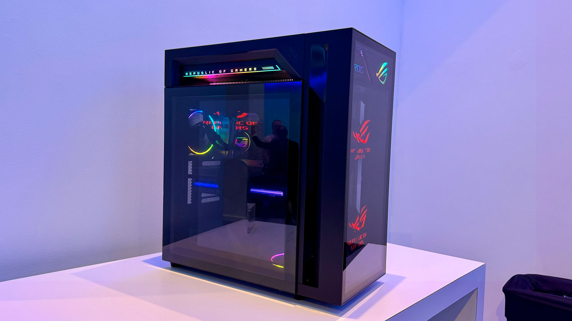 An Asus computer on display at CES 2026