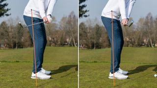 PGA pro Ben Emerson demonstrating the do's and don'ts when it comes to the takeaway in the golf swing