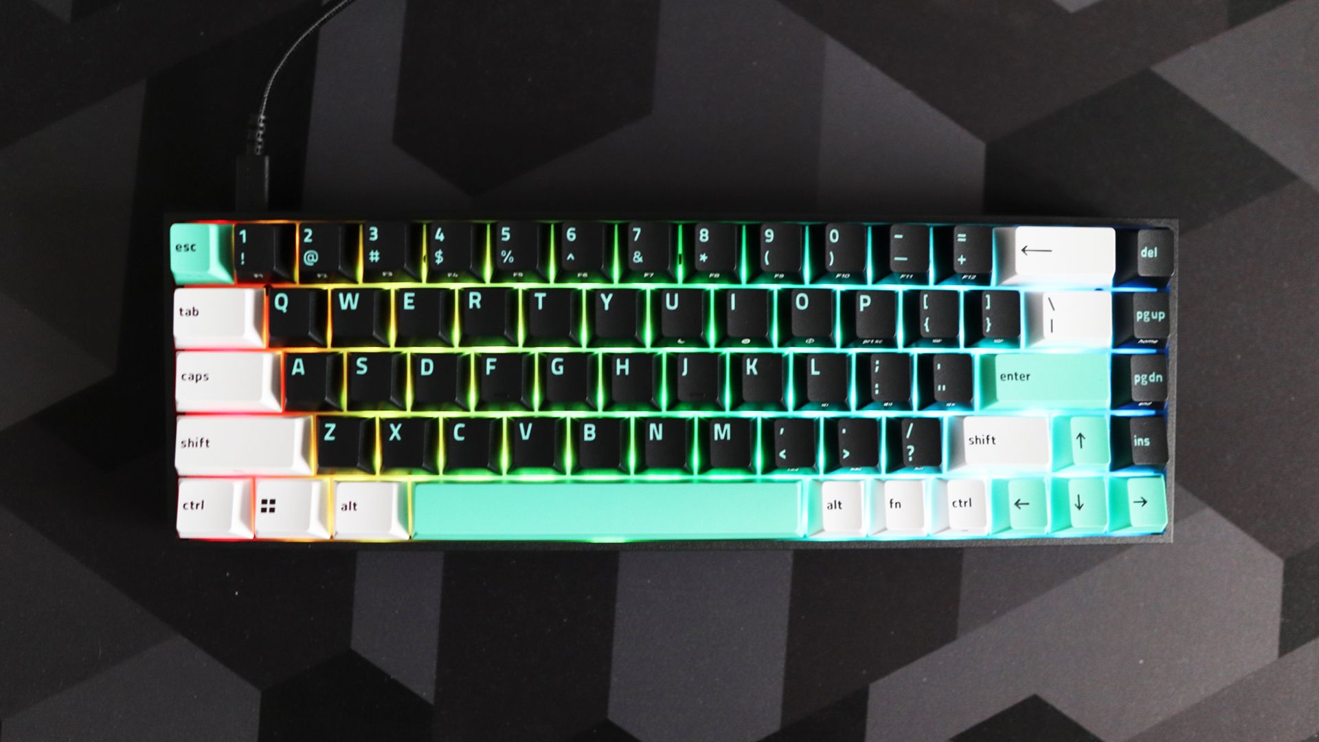 Razer Reclusa X Mini 65% keyboard on a desk