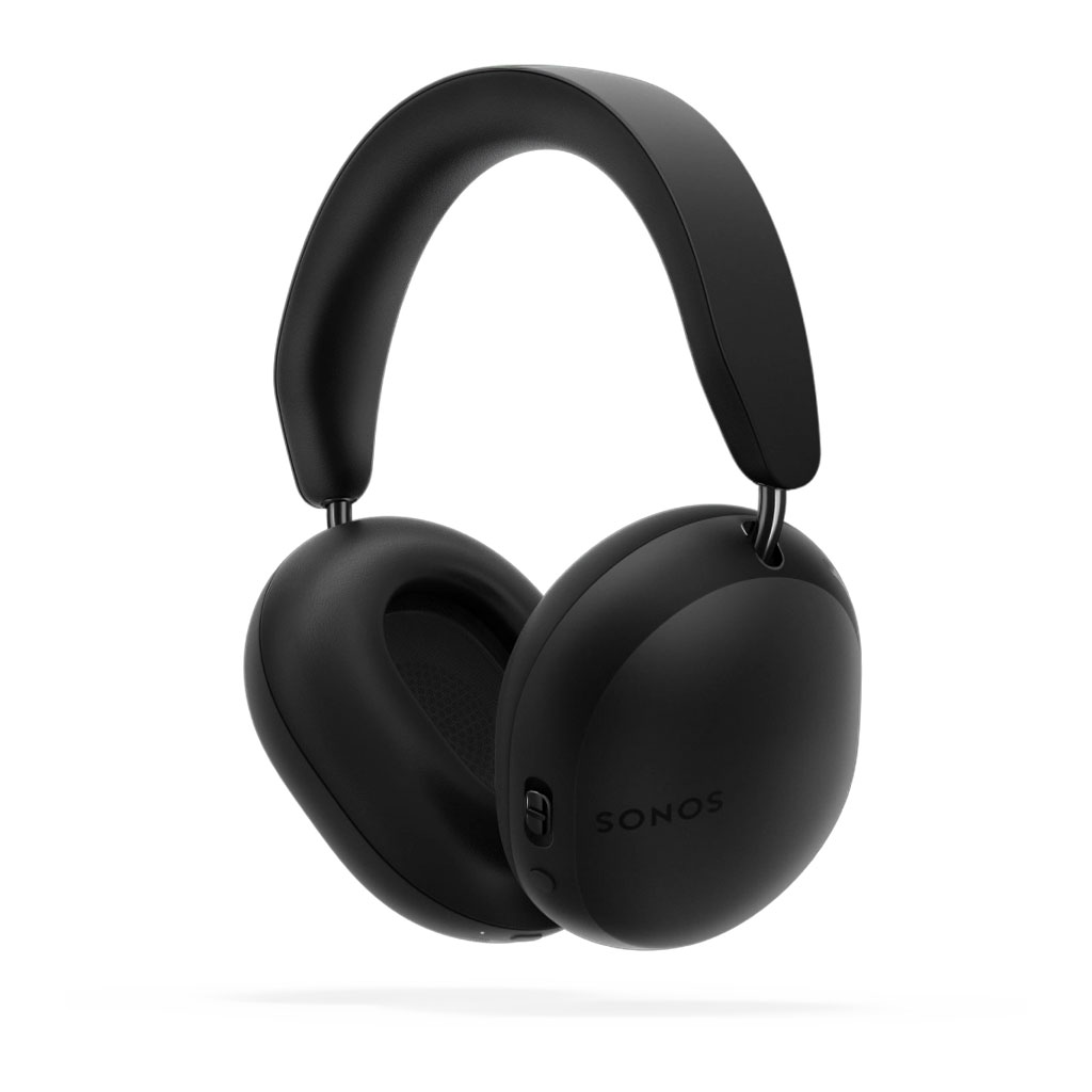 Sonos Ace Wireless Noise Cancelling Headphones in black on white background
