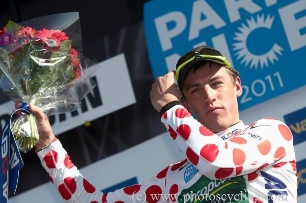 Damien Gaudin (Europcar) will wear the polka dot jersey on stage two.