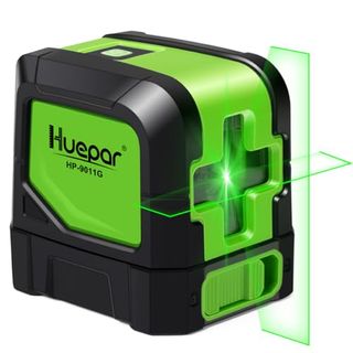 square Laser Level in black and green