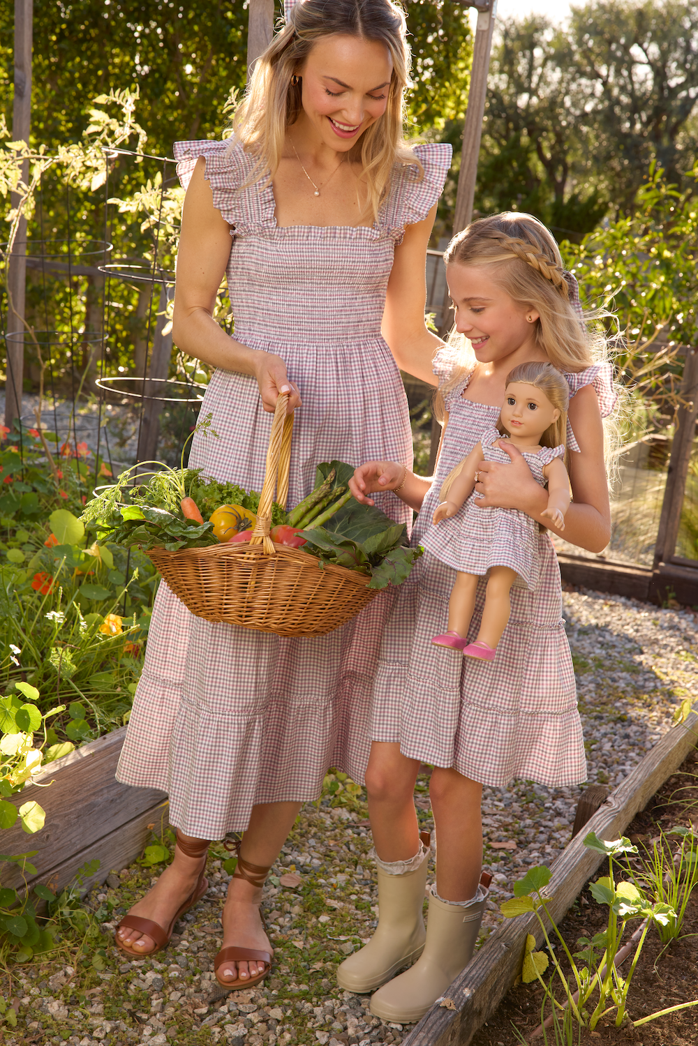 models wearing the Hill House Home x American Girl collaboration