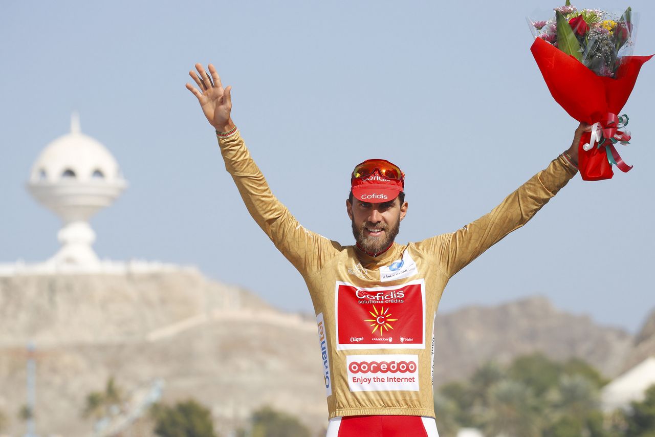 Lo&iuml;c Chetout &rlm;(Cofidis) won the gold most aggressive rider jersey