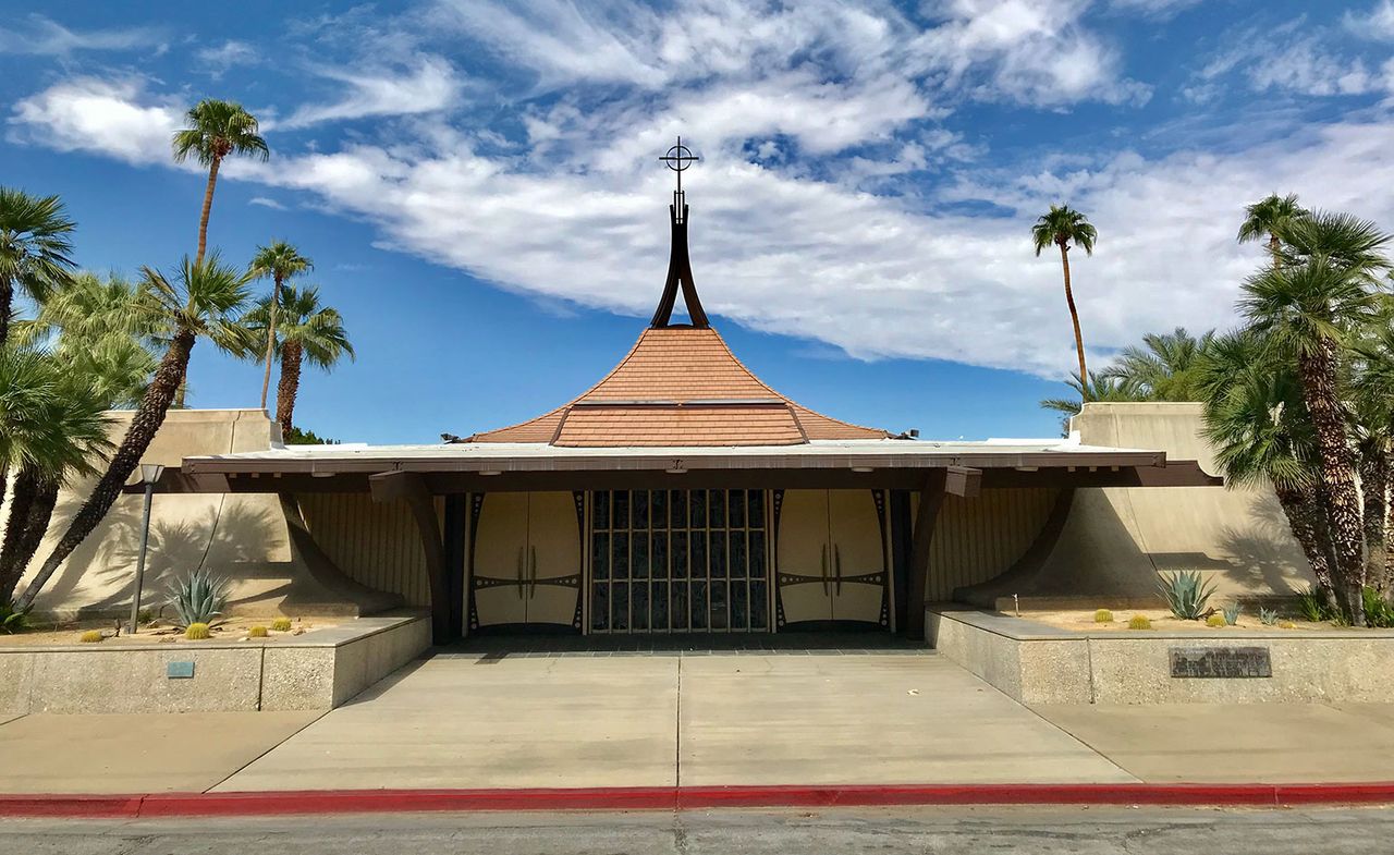 Saint Theresa Catholic Church exterior view and entrance