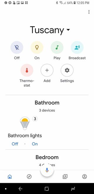 Home View shortcuts