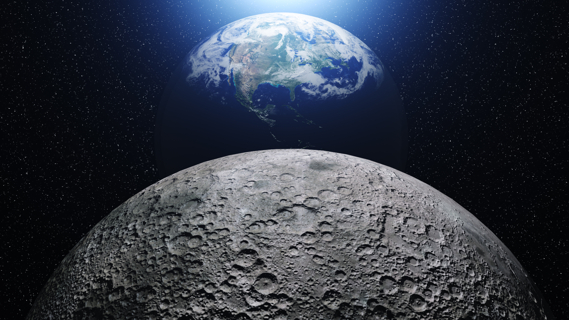Earth Moon Filling Up
