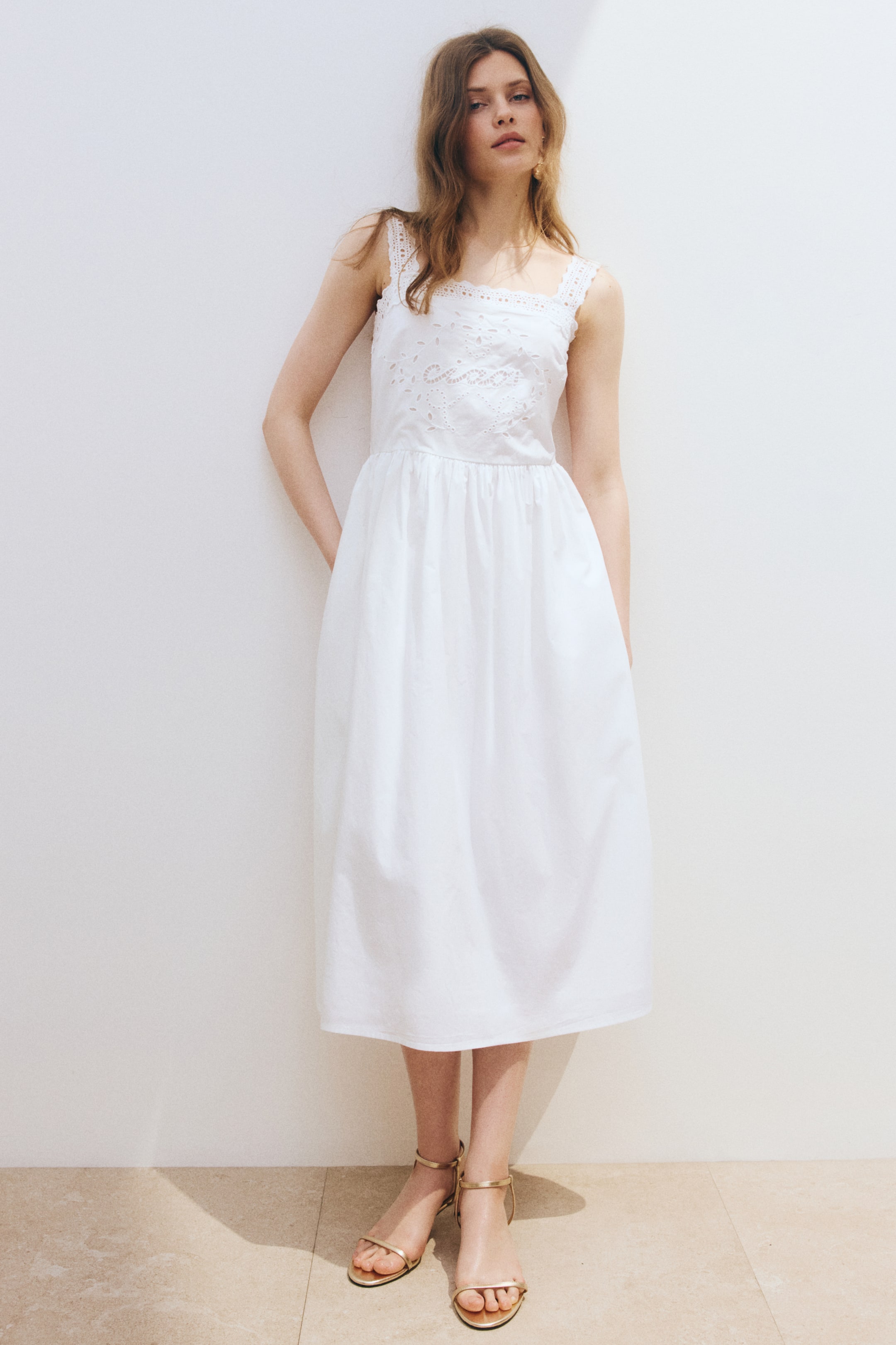 Broderie Anglaise Cotton Dress