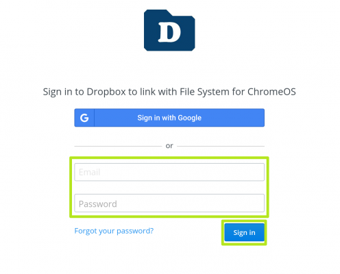 how to install google dropbox on chromebook