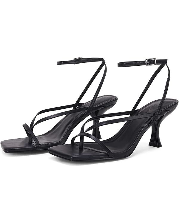 PiePieBuy, Square Open Toe Heel Sandals