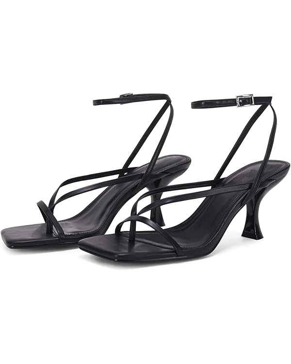 PiePieBuy, Square Open Toe Heel Sandals