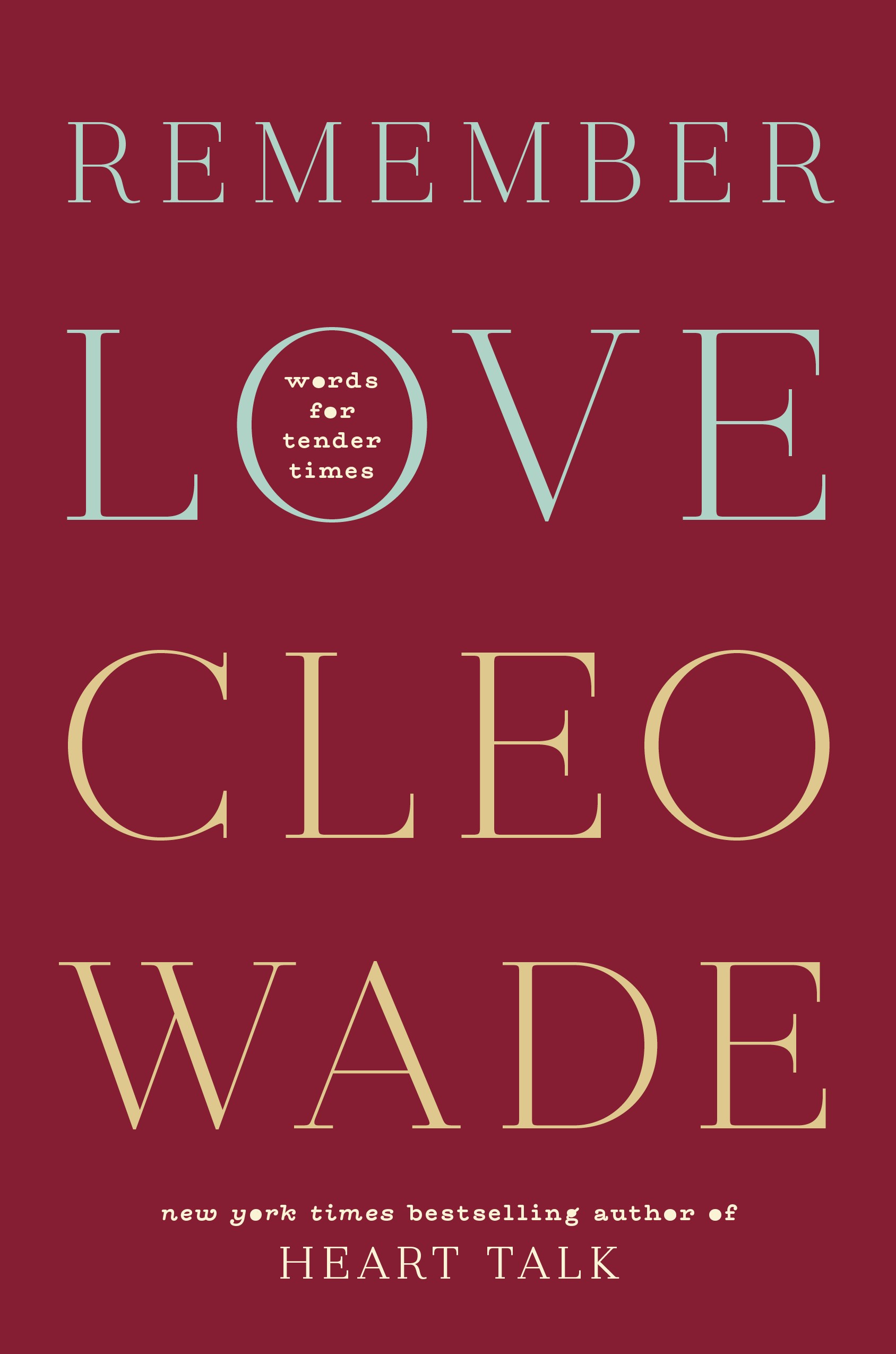 remember love cleo wade book cover