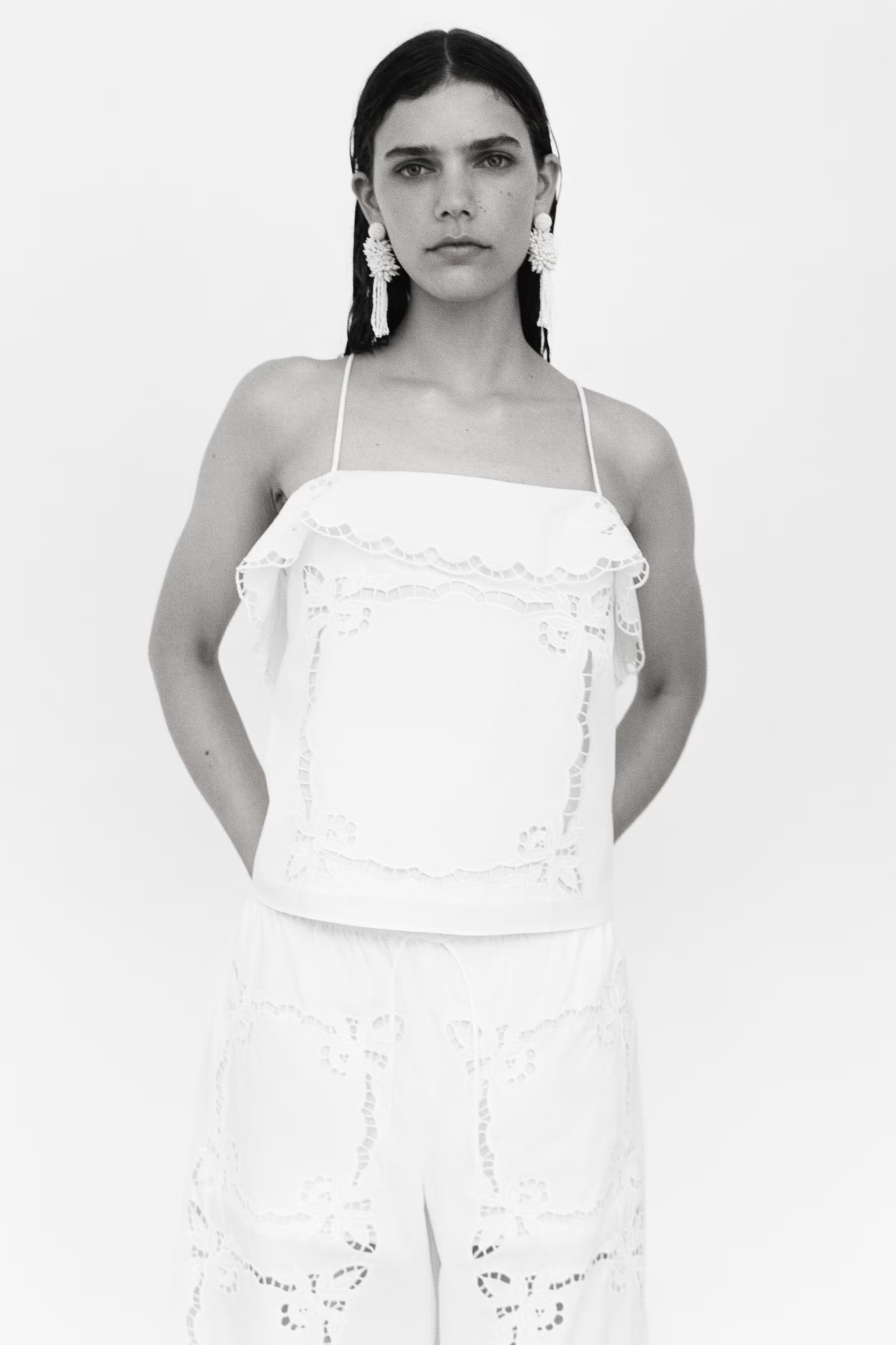 H&amp;amp;M, Broderie Anglaise Strappy Top
