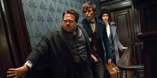 Newt Scamander, Jacob and Tina in Fantastic Beasts and Where to Find Them