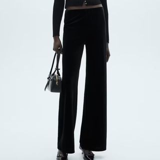 Velvet trousers from Mango