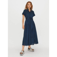 Cotton Sateen Maxi Shirt Dress + Belt, $325/£175