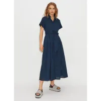 Cotton Sateen Maxi Shirt Dress + Belt, $325/£175| ME + EM