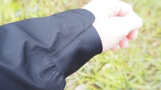 Close up of a jacket sleeve