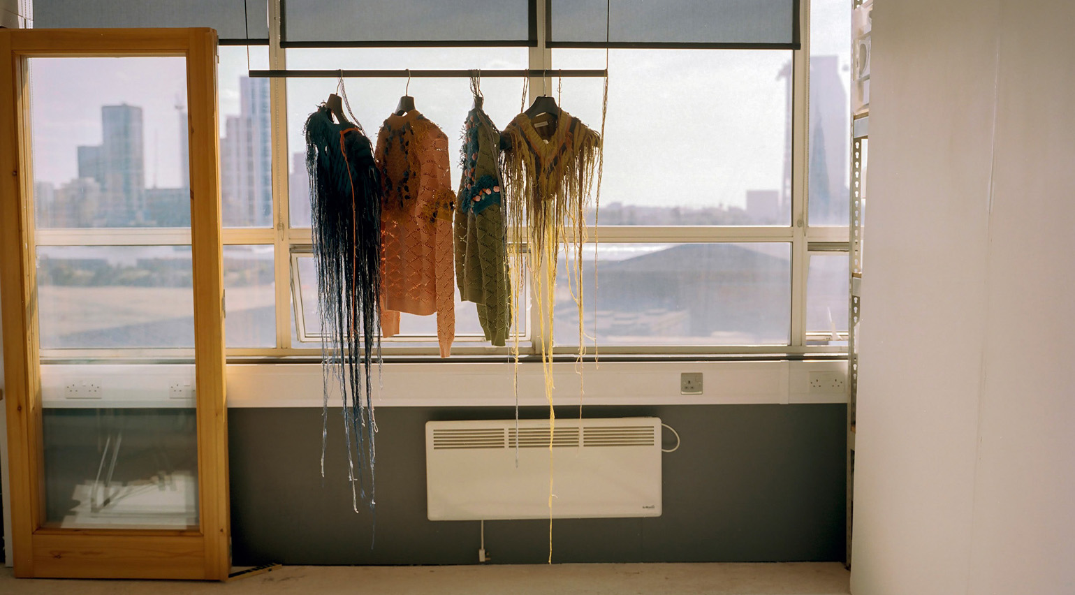Craig Green Studio with S/S 2026 collection hanging up