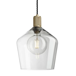 Knurled Glass Schoolhouse Pendant - 10 Inch | Industville - Industville