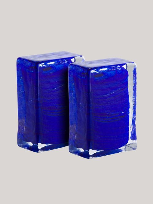 Set of 2 Diafani Glass Bookends