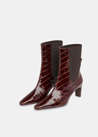 Darla Croc Heeled Boot