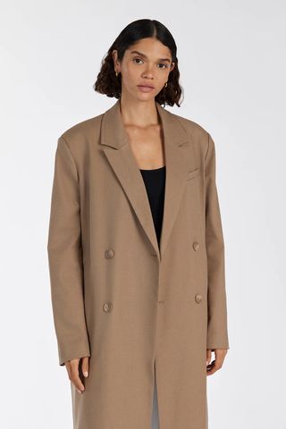 Dissh Celina Tan Wool Blend Coat