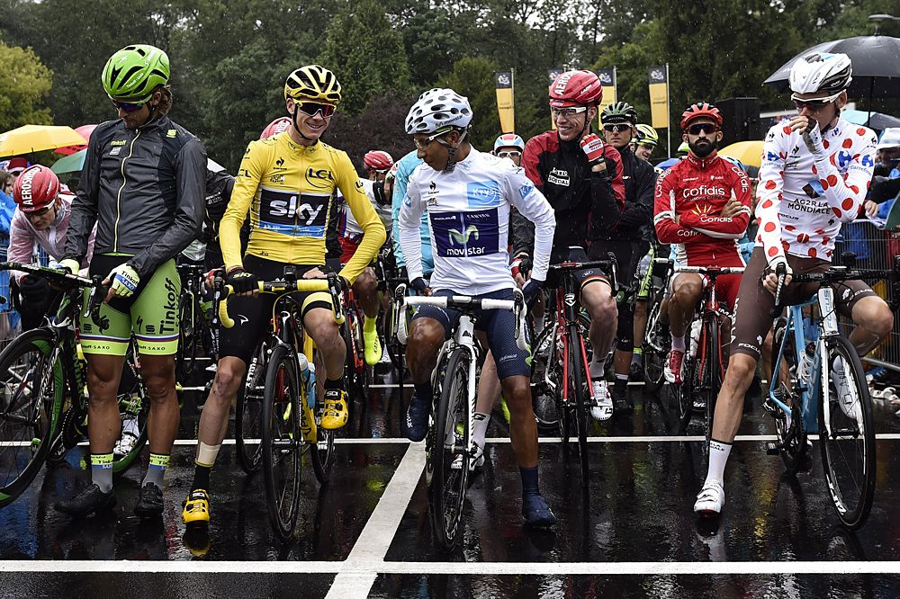 Chris Froome (Team Sky and Nairo Quintana (Movistar)