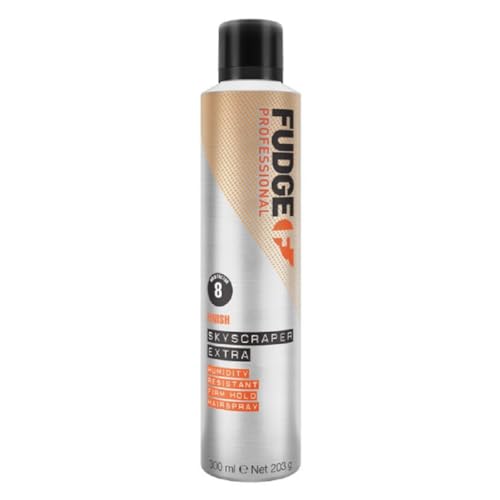 Fudge Professional Skyscraper Extra Hairspray, Strong Hold Hair Spray for Women, All Day Hold, Weather Proof, Controls Frizz and Flyaways, 300 Ml