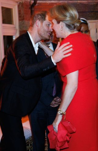 Prince Harry, Duke of Sussex and Queen Mathilde of Belgium pictured during a high-level dinner on 'Violence against children and its impact on mental health' organized by WHO in New York City, United States of America, Sunday 22 September 2024