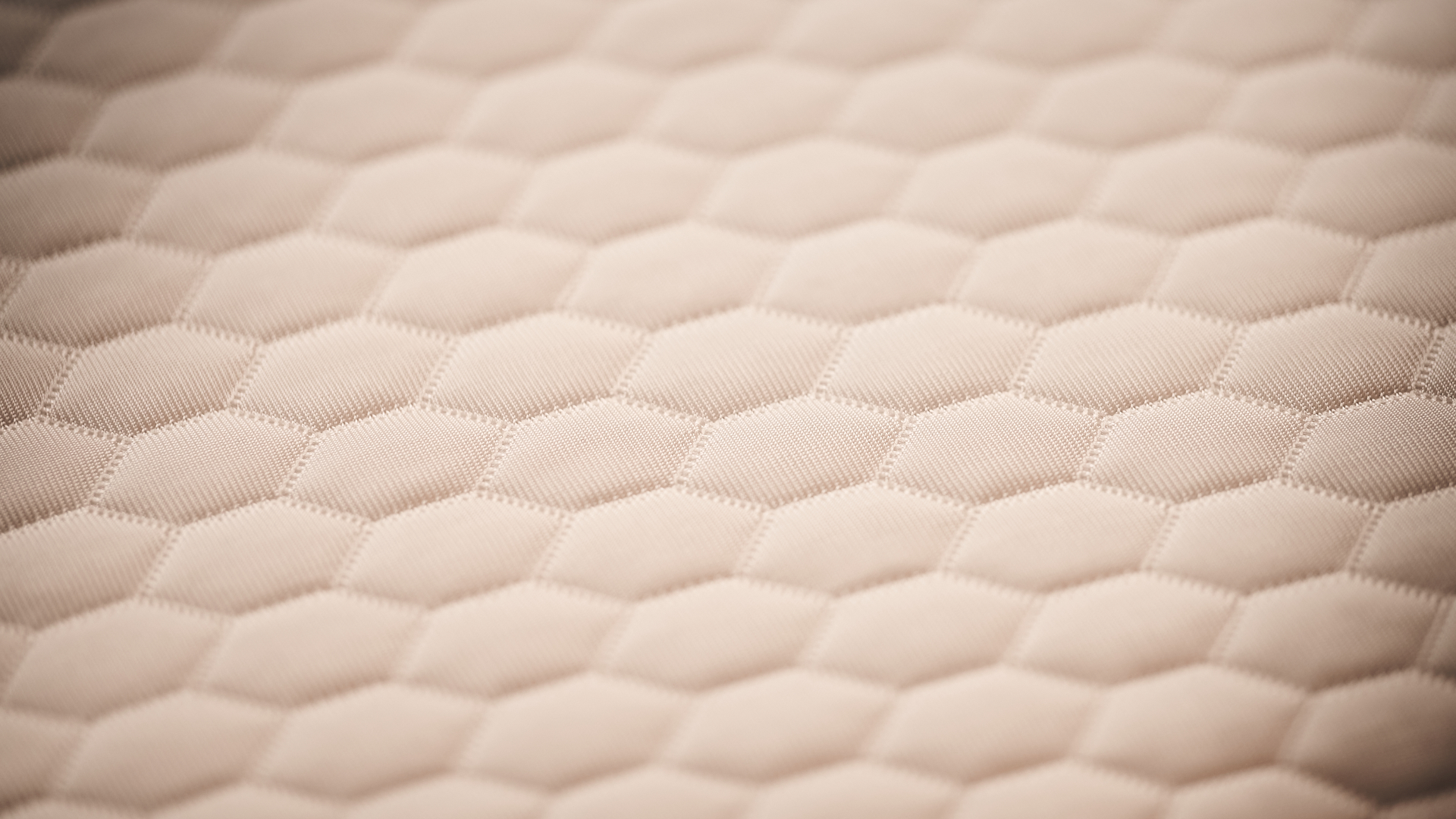 White honey-combe stitched GlacioTex mattress surface