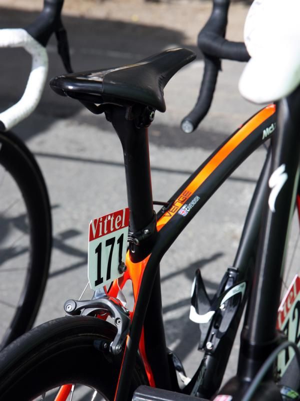 HTC-Highroad sprint sensation Mark Cavendish spent much of the season on the top-end McLaren version of the Specialized S-Works Venge.